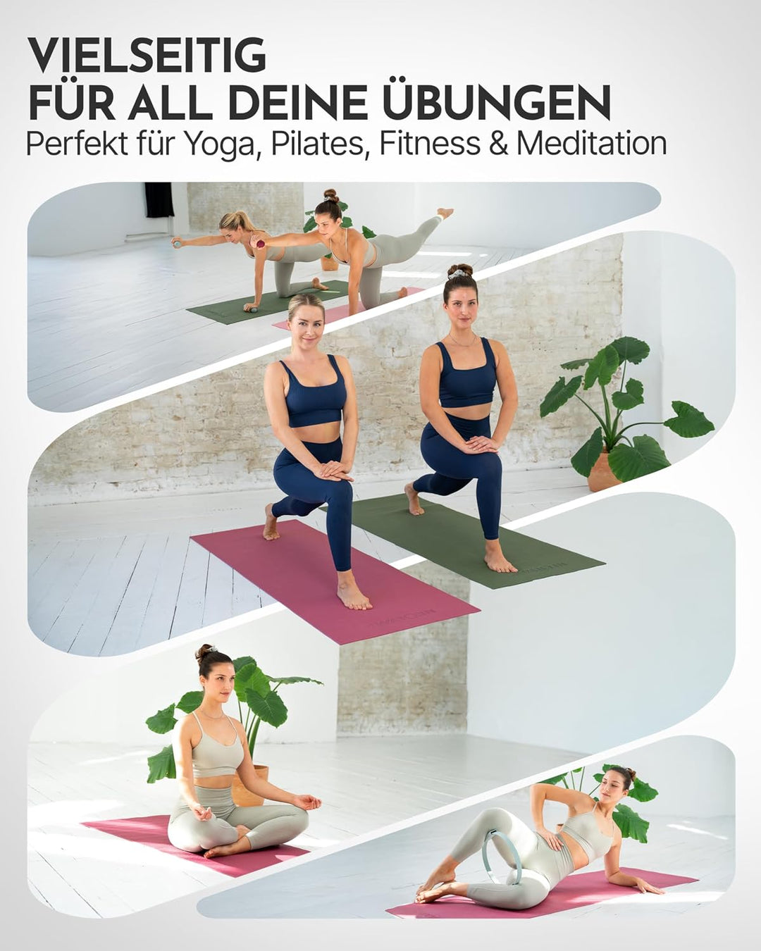 NEOLYMP Yogamatte rutschfest &amp; gelenkschonend – Gelenkschonende Gymnastikmatte &amp; Fitnessmatte für Zu