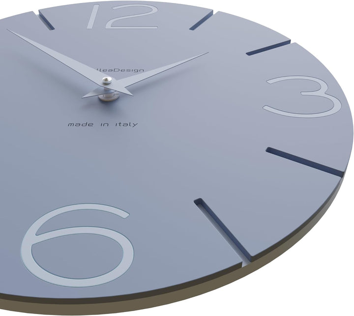 CalleaDesign 30cm Moderne Stille Quarz Wanduhr Zuckerpapier Lächeln für Küche Büro Wohnzimmer