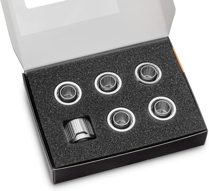 EK Water Blocks EK-Quantum Torque STC 12/16-6er-Pack, silber 12/16mm 6 Pack nickel
