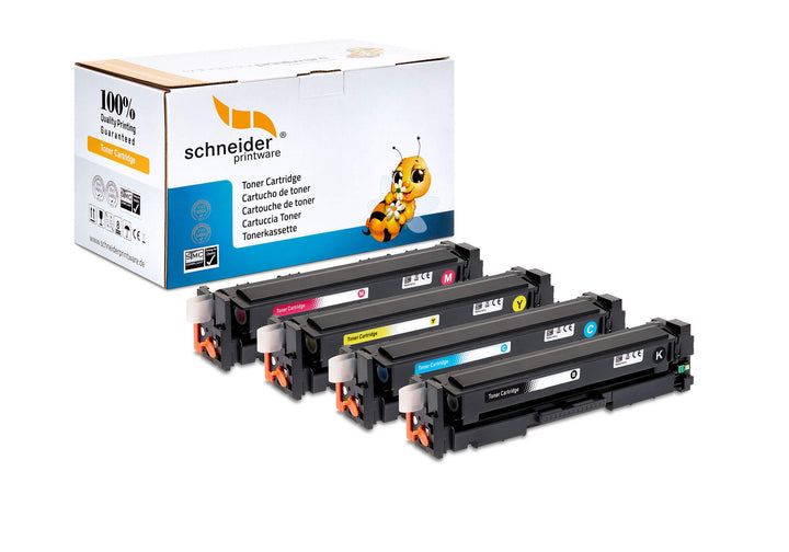 4 Schneider Printware Toner | 35% höhere Reichweite | kompatibel für HP 305A für HP Laserjet M351A P