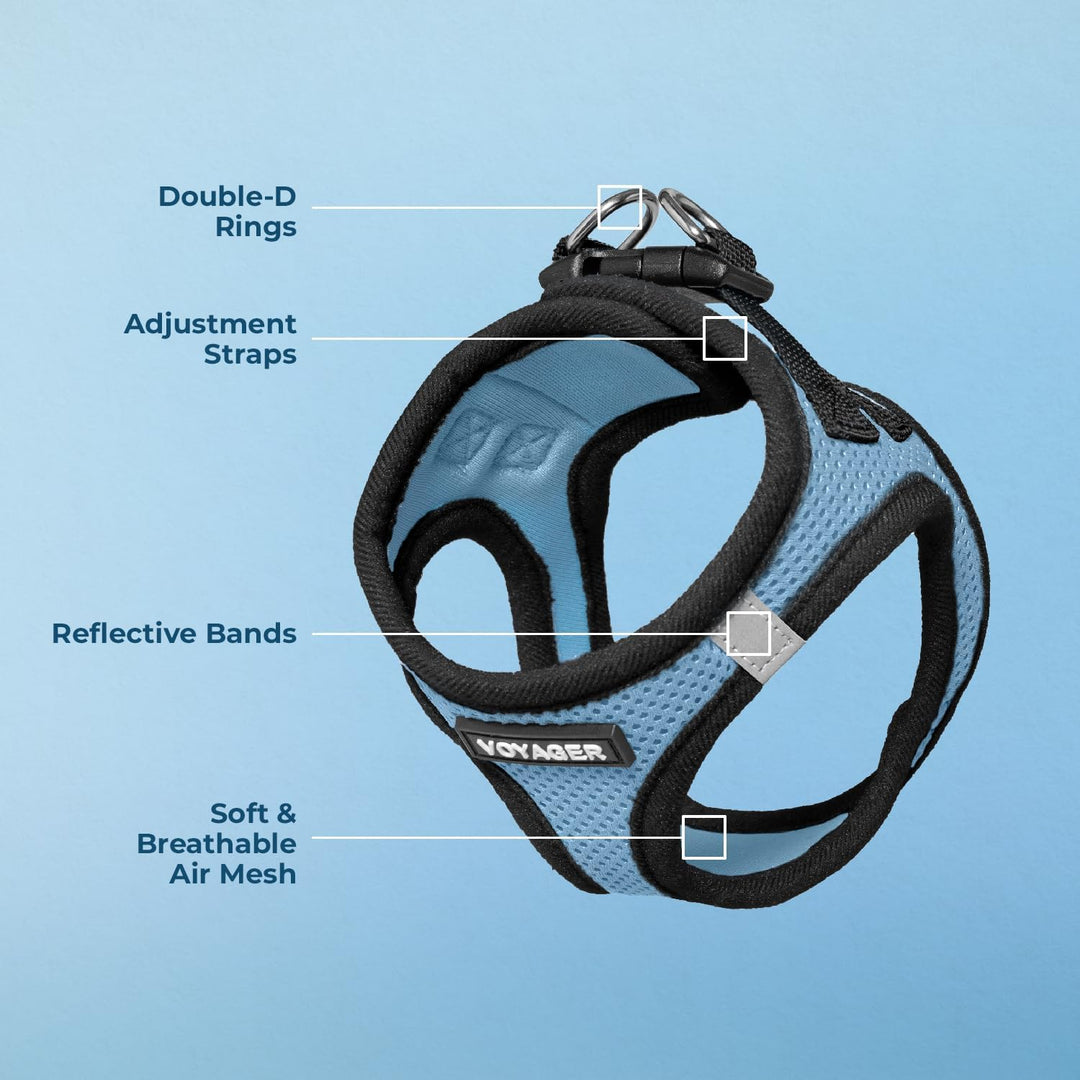 Voyager Step-In Air Hundegeschirr by Best Pet Supplies - All Weather Mesh Step in Vest Harness für k