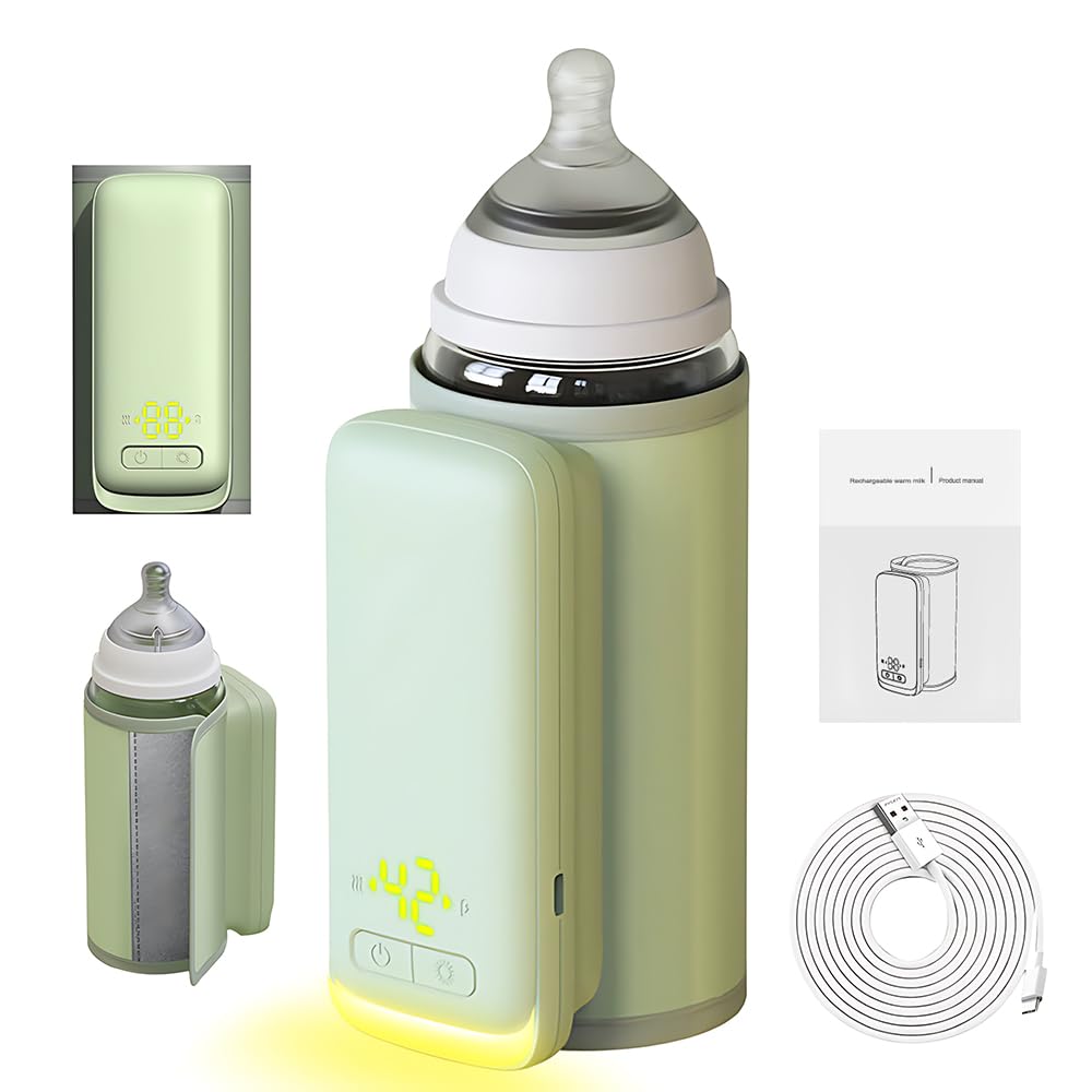 Flaschenwärmer Baby Unterwegs, HOVCEH Tragbarer Flaschenwärmer Baby, 8000mAh Dämmung Portable Bottle