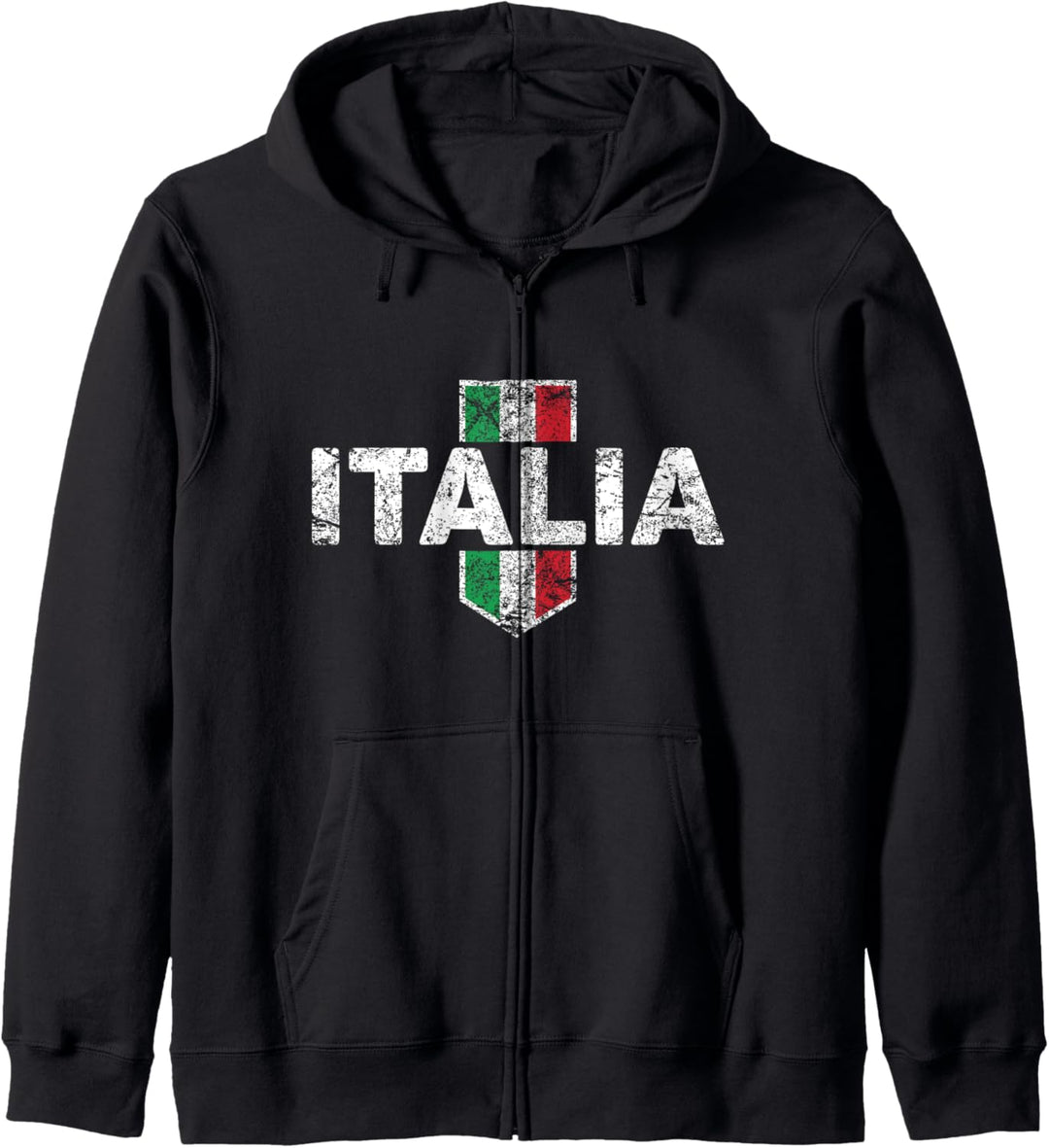 Italienische Flagge Herz Love Kapuzenjacke
