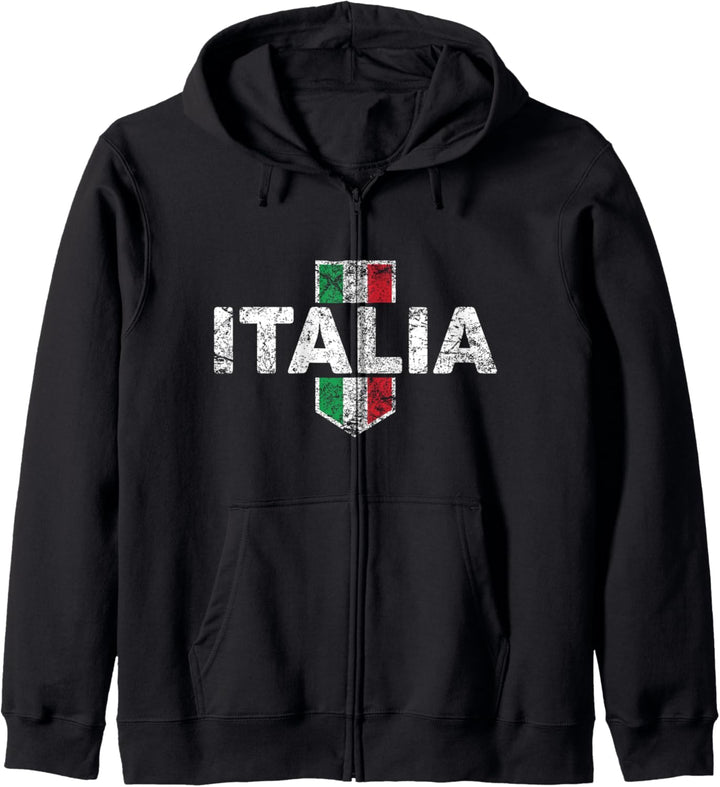 Italienische Flagge Herz Love Kapuzenjacke