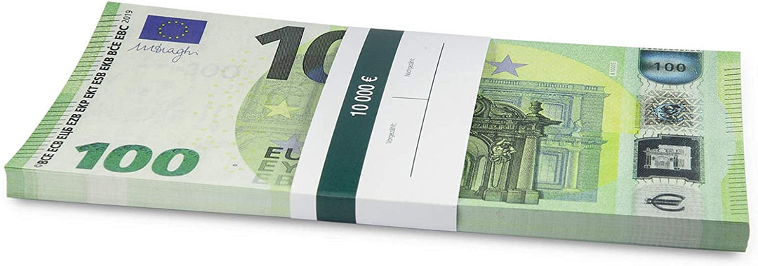 Litfax GmbH 100 € Euroschein/Euro-Geldscheine ca. 191x103 mm/banderoliert, je Pack. 75 Stück (5 PG)