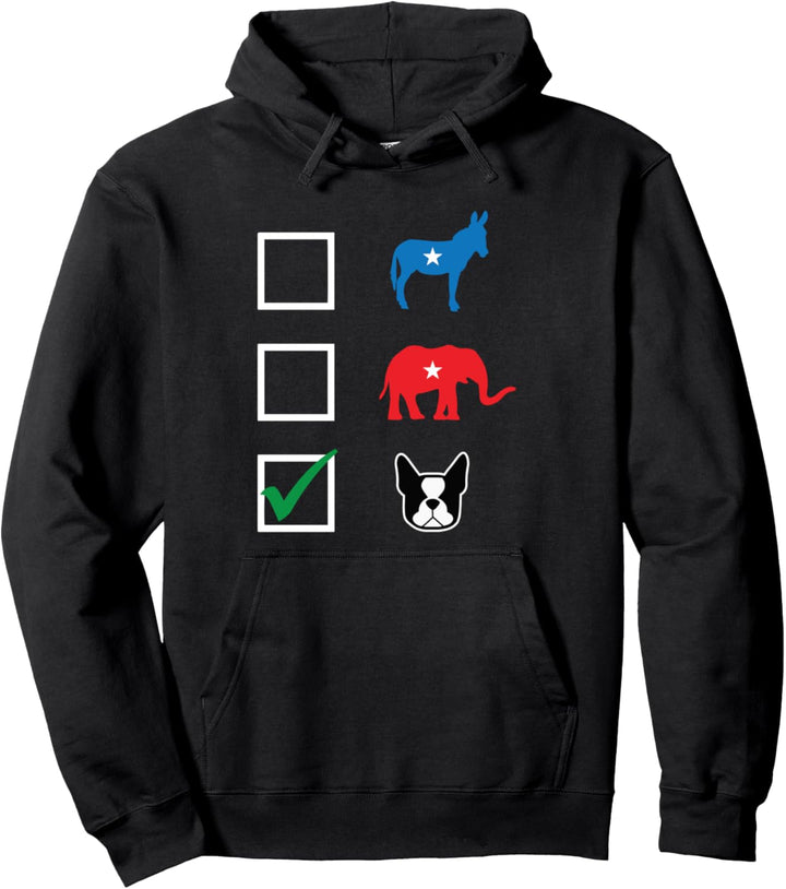 Boston Terrier Lustig politisch Pullover Hoodie