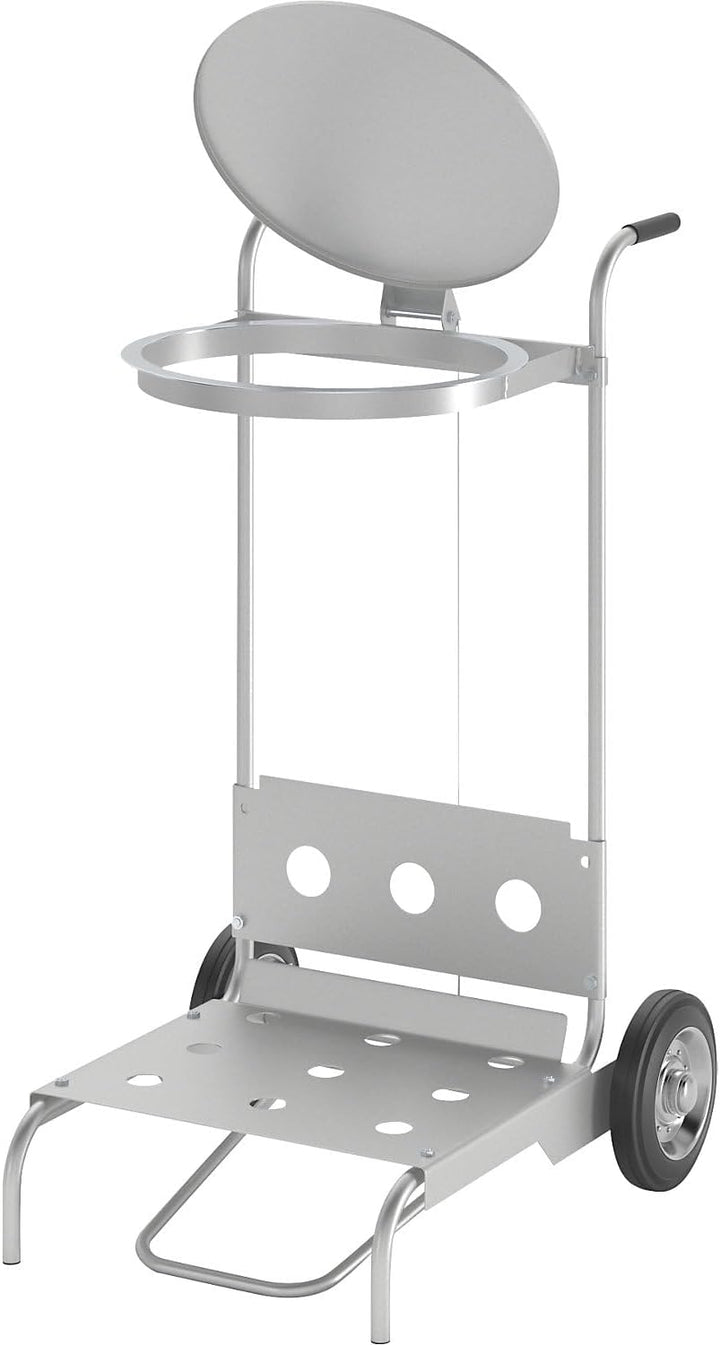 VAR | Pedal-Müllsackständer aus Stahl | mobil | handfreie Bedienung | für Volumen 120 l