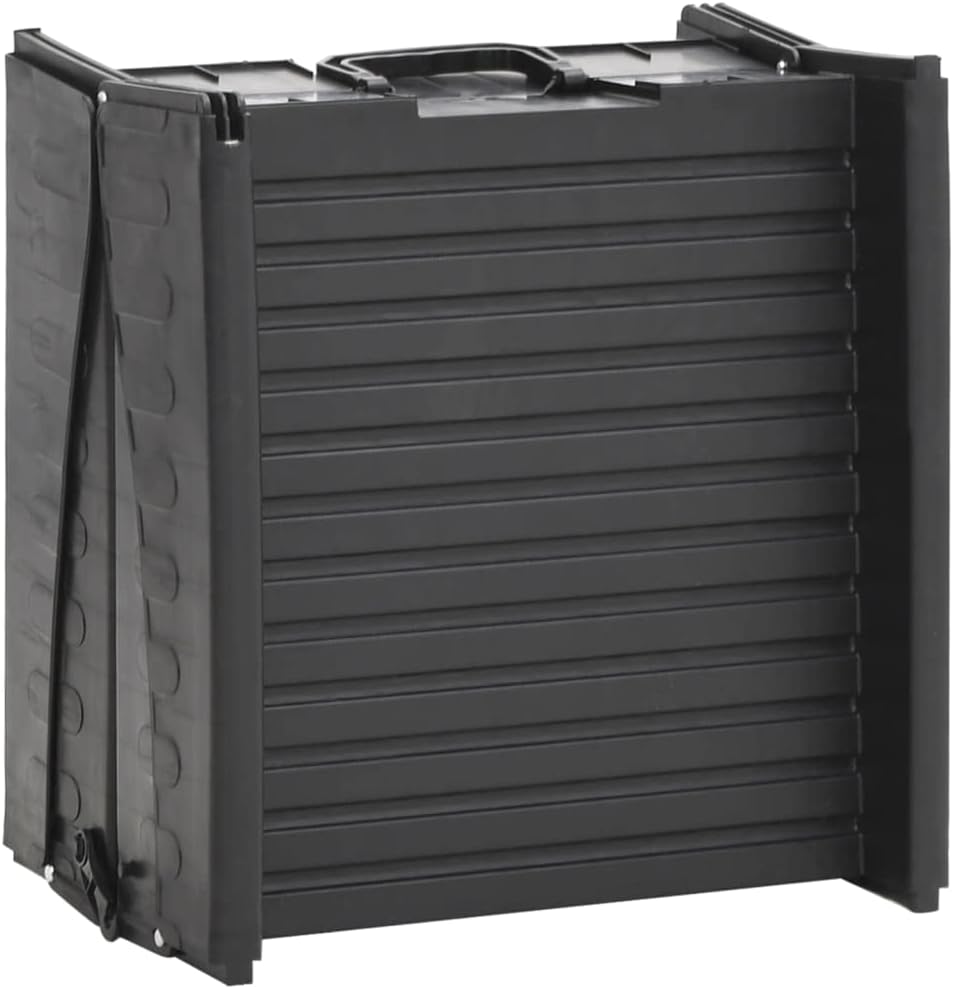 vidaXL Hunderampe Klappbar Schwarz 153x40x12,5cm Kunststoff Hundeautorampe