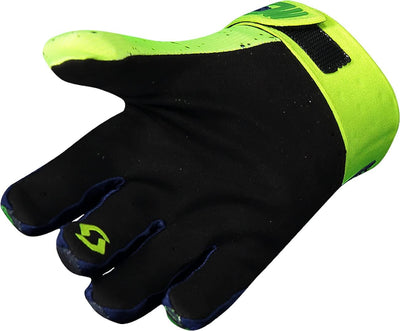 Scott 450 Noise MX Motocross/DH Fahrrad Handschuhe blau/gelb/grün 2021: Grösse: XXL (12)