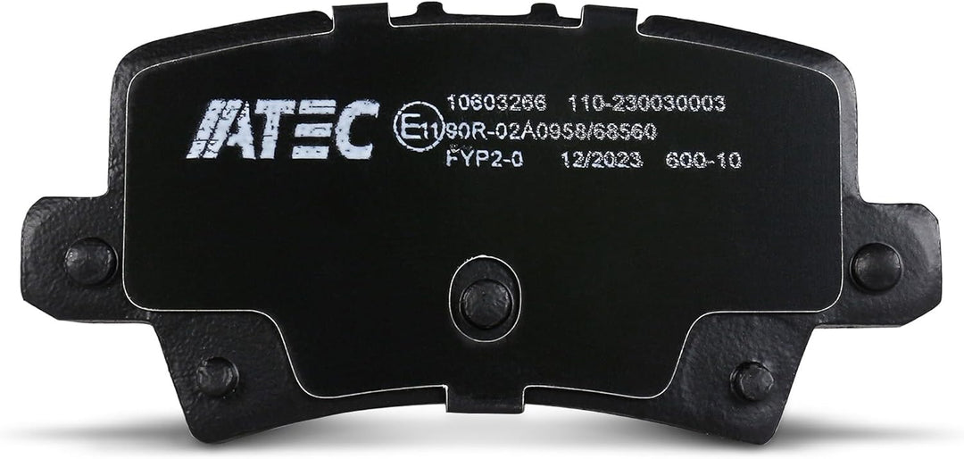 ATEC Germany Bremsenset Hinterachse inkl. Bremsscheiben Ø 260 mm Voll + Bremsbeläge Hinten, Passend