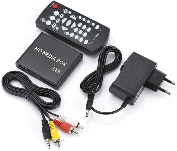 Topiky 1080p HD Media Player, VGA Heimkino Media Player Box Unterstützung MMC RMVB MP3 AVI MKV mit F