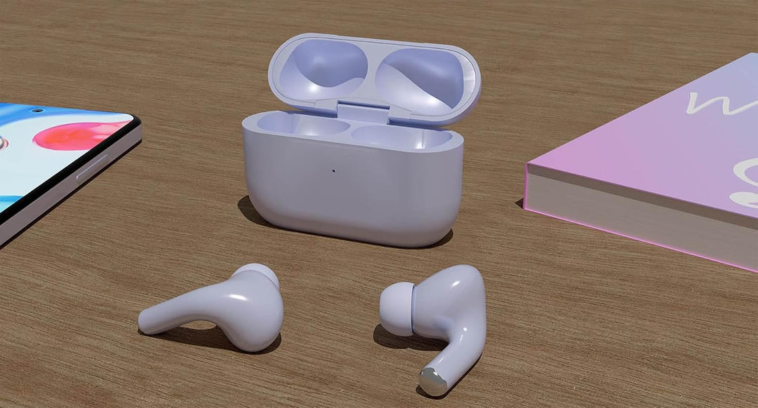 Gembird GMB-Audio Wireless TWS In-Ears Violet - Bluetooth 5.0 Kopfhörer, 200 Std. Standby, Freisprec