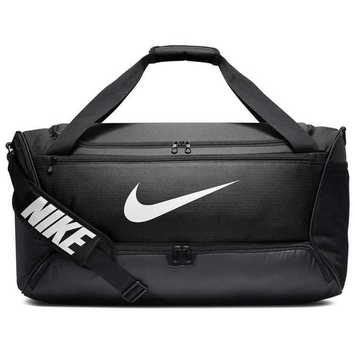 Nike Brasilia (Medium) Trainingstasche, Black/Black/White, 64 x 30 x 30 cm Single, Single