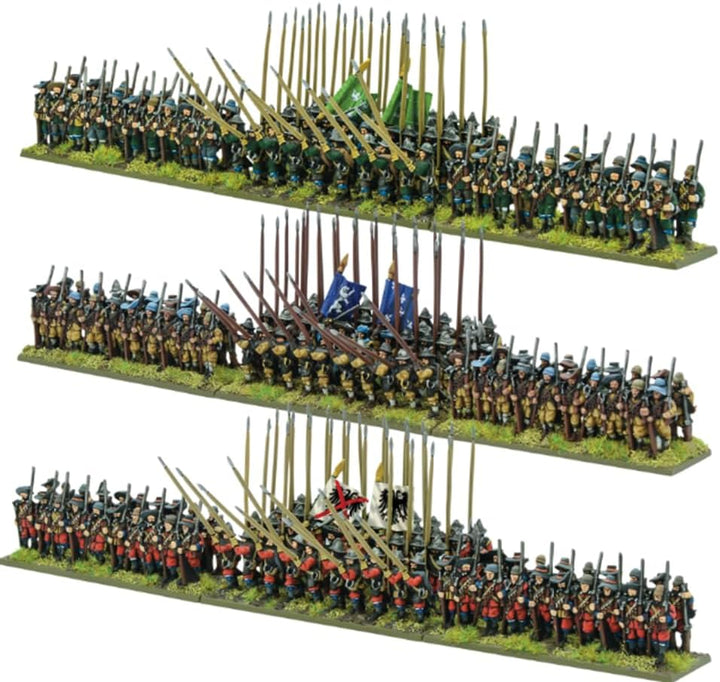 Warlord Games Thirty Years War Infantry Battalia - Kunststoff-Miniaturen für Hecht &amp; Shotte Epic Bat