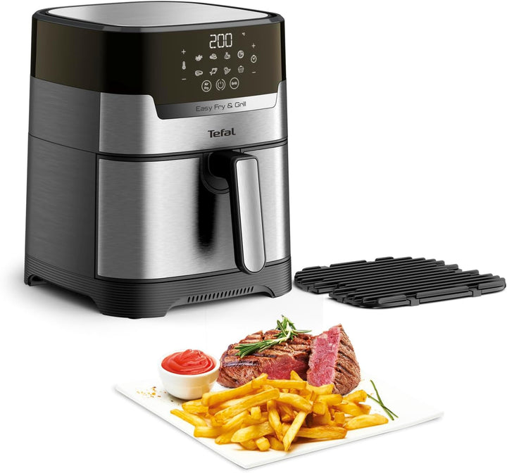 Tefal EY505D Easy Fry & Grill Heissluftfritteuse | 2-in-1 Technologie (Air Fryer und Grill) | Digita