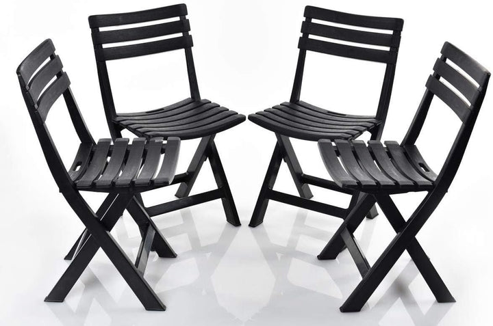 Ipae-Progarden S.P.A. 8009271022003 SILLA PLEGABLE COLOR: NEGRO 44x41x78cm MODELO: KOMODO IPAE PROGA