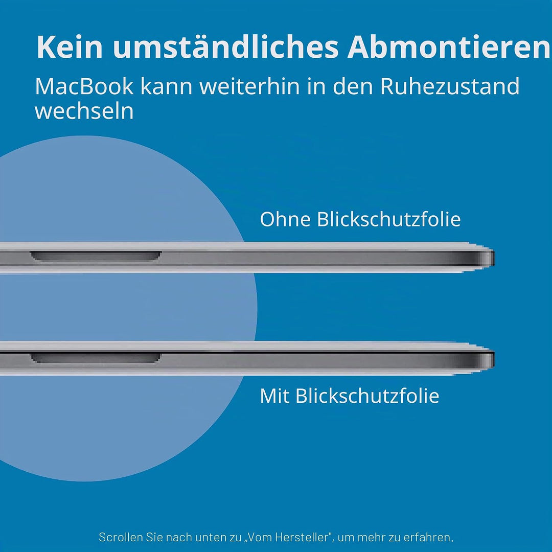 Kensington Laptop Blickschutzfilter für Apple MacBook Pro 15 Zoll - Reduzierung von Blendwirkung und