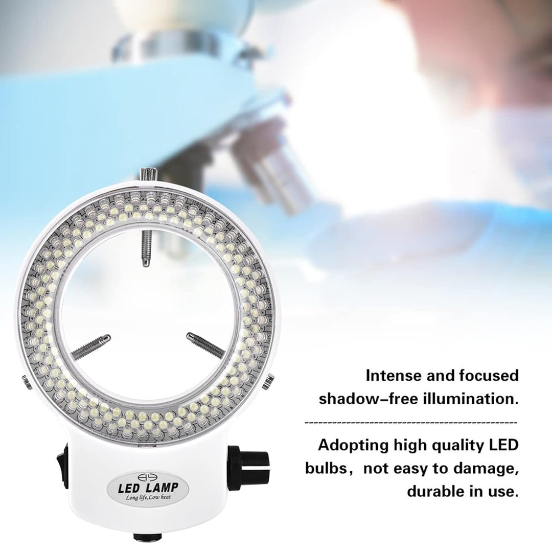 Ejoyous LED Ringlicht Mikroskop, Kamera Ringlampe Mikroskop Einstellbarer 144 LED Ring Light Lichtqu