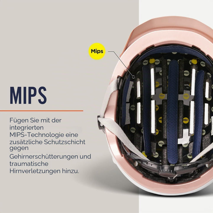 Thousand Chapter MIPS Fahrradhelm für Erwachsene, LED-Rücklicht, Radfahren &amp; Fahrradsicherheitszerti