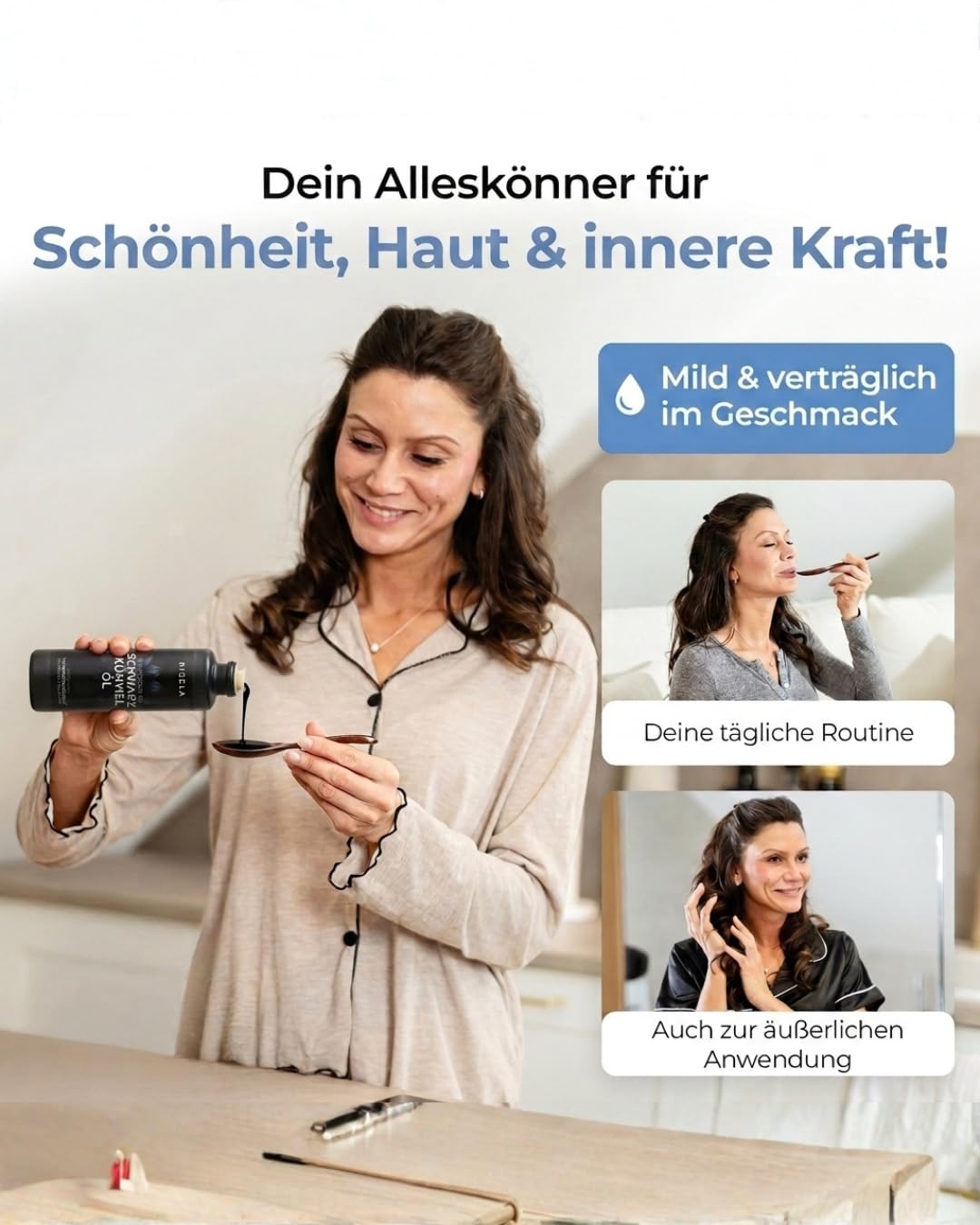 Nigela BIO Schwarzkümmelöl ungefiltert - Hoher Thymochinongehalt in 100% lichtgeschützer Keramikflas