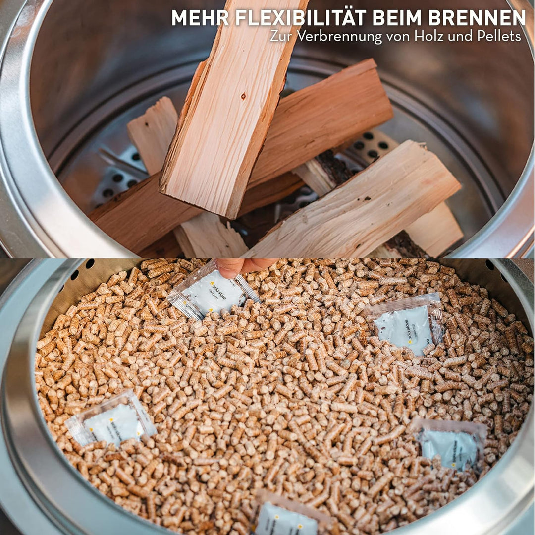 Solo Stove Yukon-Einsatz für Pellets | Zubehör für raucharme Outdoor Feuerschale Yukon, Adapter für