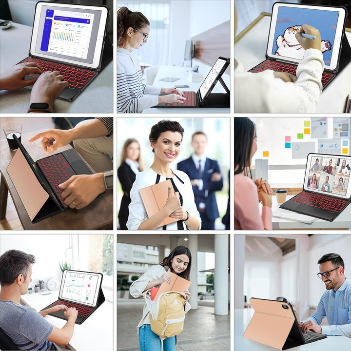 AVNICUD Tastatur für iPad 10 Generation 2022 10.9"/A16 11 Generation 2025 mit Touchpad, Hülle mit Ta