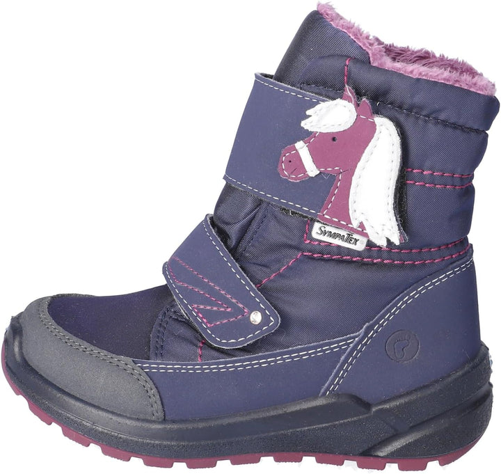 RICOSTA Mädchen Winterstiefel GAREI,Kinder Boots,WMS:Mittel,Sympatex,waschbar 25 EU Blau 170, 25 EU