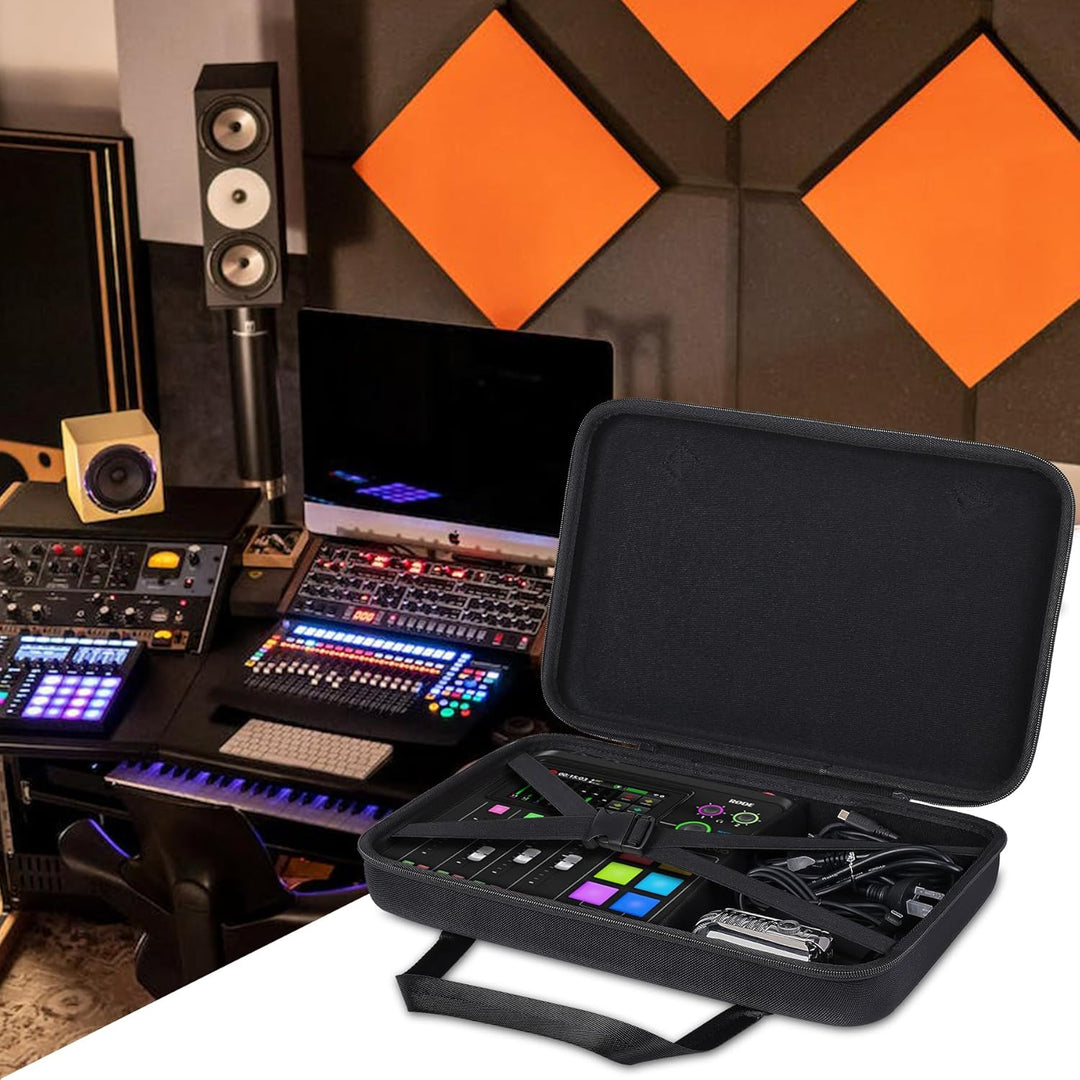 Khanka Hartschalen-Tragetasche, kompatibel mit RØDECaster Pro II All-in-One-Produktion, schützende A
