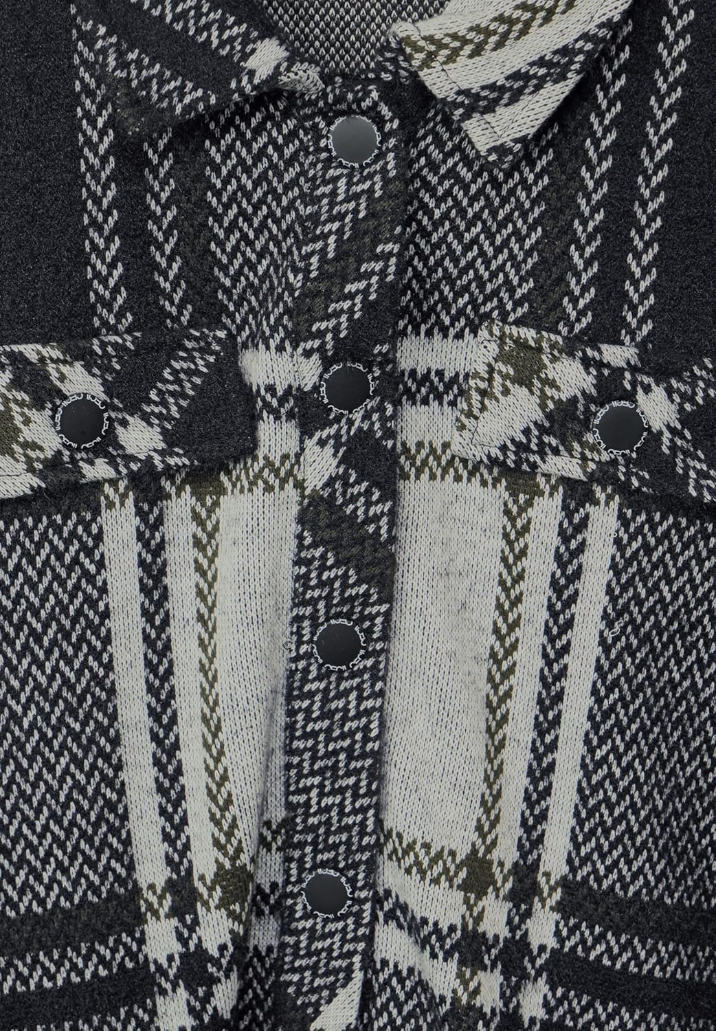 Cecil Damen B320782 Jacquard Jacke Kariert L Schwarz, L Schwarz
