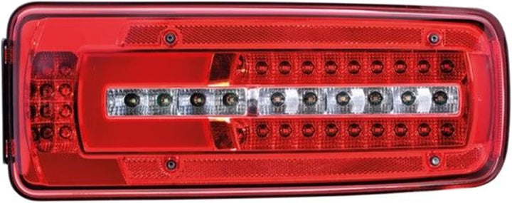 HELLA - Heckleuchte - Truck Full LED - LED - 24V - 2VD 012 381-211 mit Kennzeichenleuchte links HDSC