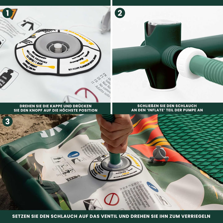 Sup Pumpe Doppelhub - HUIIKE | Pumpe Stand Up Paddle 15 PSI, Luftpumpe Sup Handpumpe Stabil | Handpu