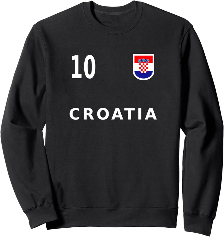 Kroatien Croatia Fussball Nummer 10 # Zehn 2021 Fan Sweatshirt
