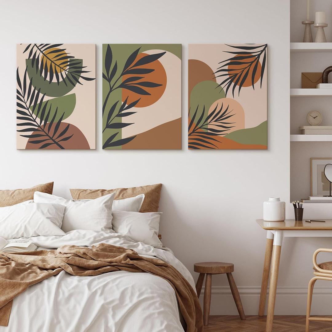 Muralo - Wandbilder Set - Leinwand Bilder Set Aufhängefertig - Bilder für Wohnzimmer Schlafzimmer -