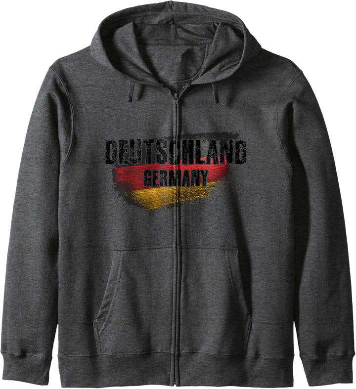 Deutschland, Deutsche Flagge Grunge Kapuzenjacke