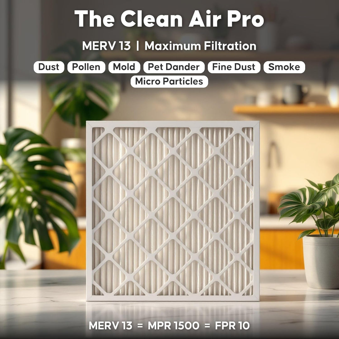 Aerostar 16 x 25 x 4 MERV 8 Pleated Air Filter, Pleated (Pack of 6) 10x10x1, 10x10x1