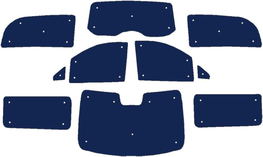 Fensterrollo-Set für Mercedes V-Klasse (ab 2014), komplettes Set LWB, reversibel und Thermisch mit s