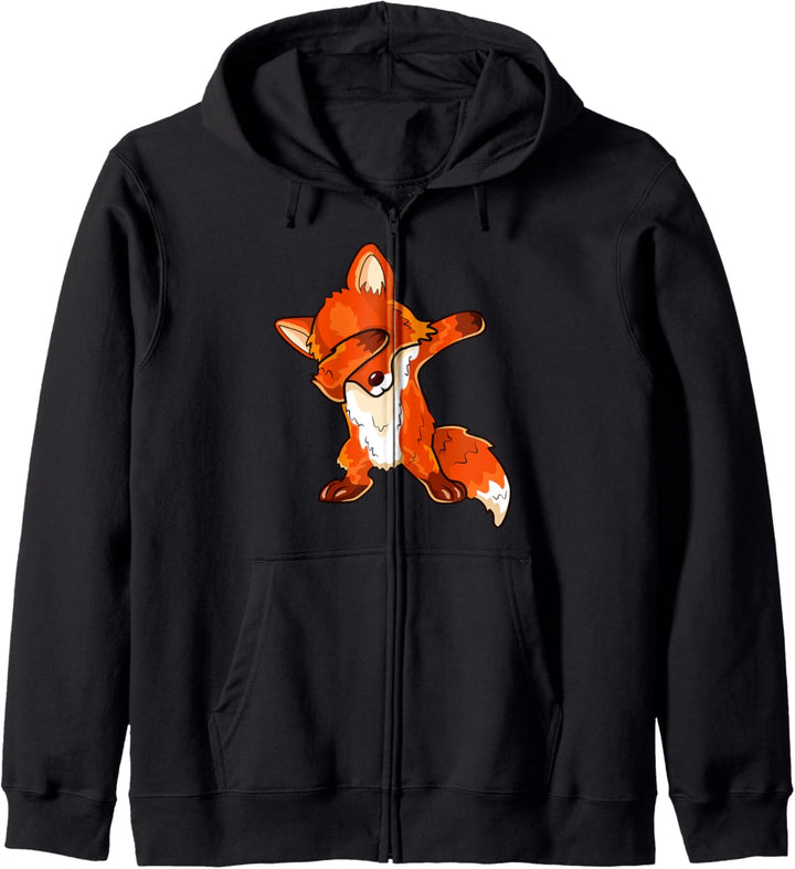 Fuchs DAB Dance Tanzender Comic Fuchs Kapuzenjacke
