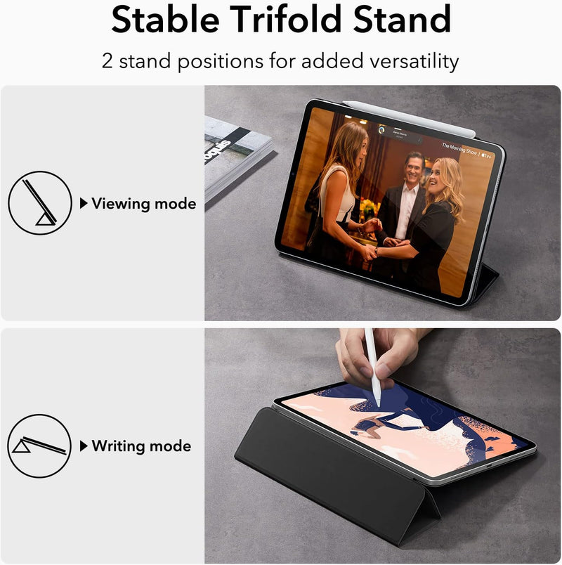 ESR für iPad Pro 12,9 Hülle 2022/2021/2020 (6./5./4. Generation), Starke Magnetbefestigung, Trifold