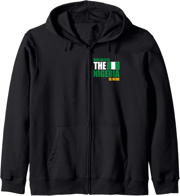 Nigeria, Flagge von Nigeria, Nigeria. Kapuzenjacke