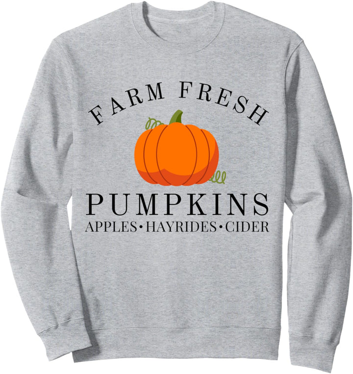 Farm Fresh Kürbisse Äpfel Hayrides Cider Thanksgiving Fall Sweatshirt