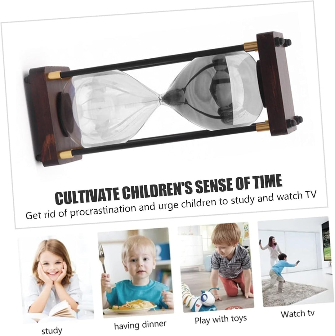 Grosse Sanduhr 60 Minuten, Sanduhr aus Holz, Regenbogen Glas Deko Sanduhren, Geschenk Sanduhr, für H