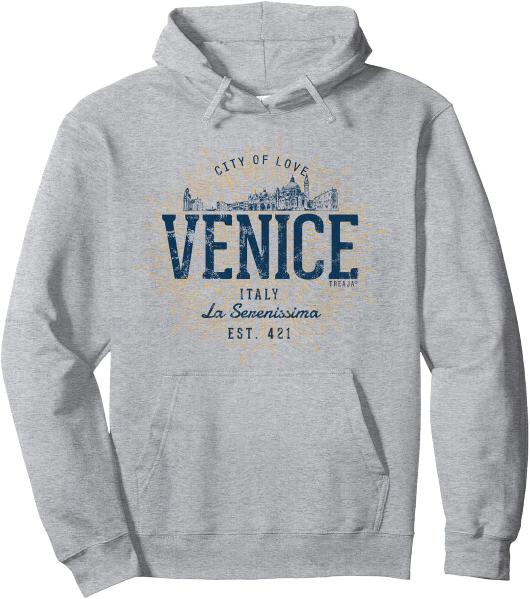 Italien Retro Stil Vintage Venedig Pullover Hoodie