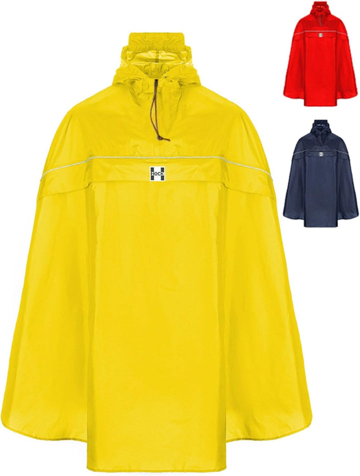 HOCK - DAS ORIGINAL und echter TESTSIEGER* - Fahrrad Regenponcho mit Kapuze - Fahrradponcho Wasserdi