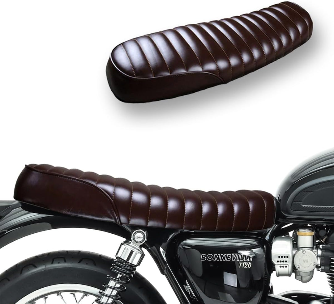 Sitzbank Caferacer kompatibel für Royal Enfield Continental GT 650/535 SL4 Flat braun