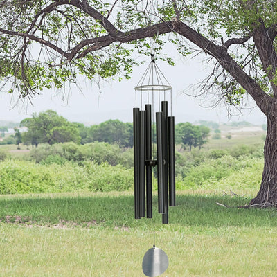 OSVINO Klangspiele Windspiele Aluminium mit Klang Gesamtlänge 90cm gross für drinnen draussen Balkon