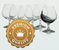Bohemia Crystal Lara Calice Brandy e Cognac 60 cl Set 6 Pz In Cristallo
