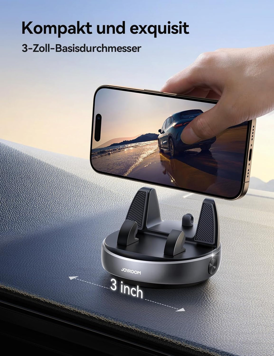 JOYROOM Handyhalterung Auto Armaturenbrett, Anti Rutsch Handy Halterung Auto kompatibel mit PopGrip,
