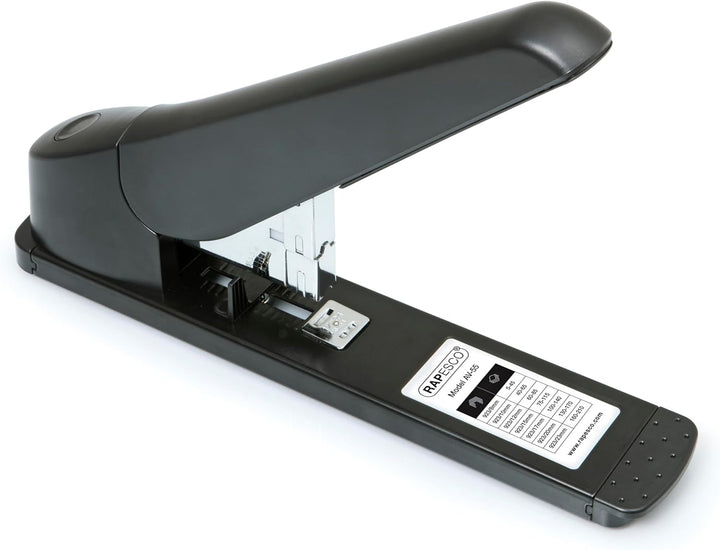 Rapesco 1062 AV-55 Blockheftgerät, 210 Blatt Heftleistung, Schwarz