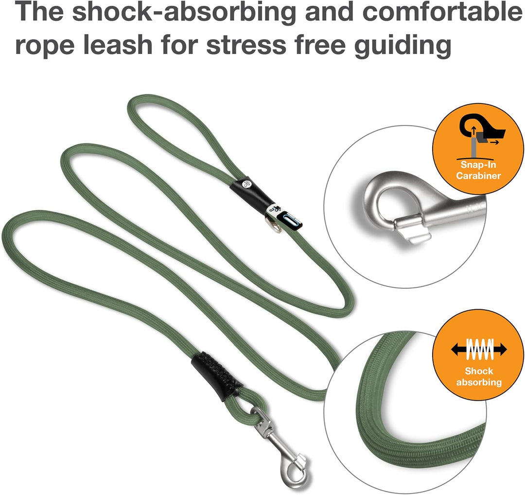 Stretch Comfort Leash Moss M, Moss M