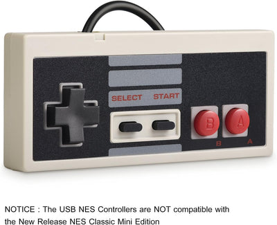 2 Pack miadore NES Controller USB Gamepad für PC/Mac,Classic USB NES Controller Joystick Joypad für